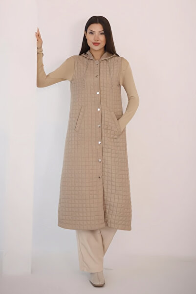 Asya Karen Lini Quilted Patterned Vest