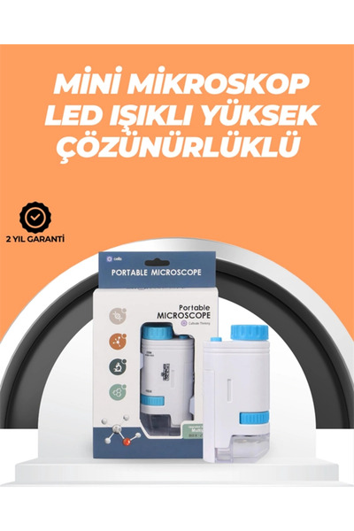 Epilons Portatif El Mikroskop – Led Işıklı, Aynı Anda Net Odaklama