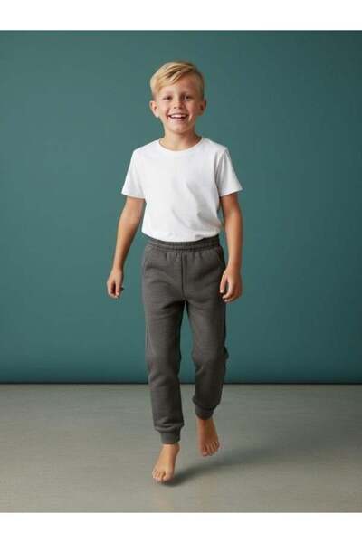 Zekids Boy's Thick Tracksuit Bottoms Fleece-Lined