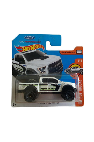 HOT WHEELS '17 Ford F-150 Raptor, HW Hot Trucks 2017, White, 1:64