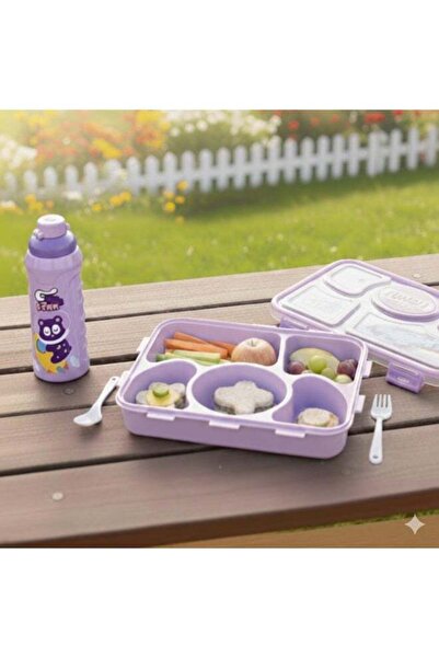 Roomlyne Romlin Lunch Box Set (Pento) 5 Compartments for Kids - Leakproof, Ra...