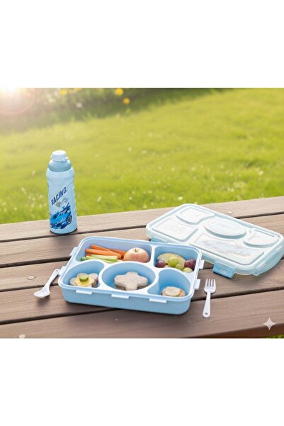 Roomlyne Romlin Lunch Box Set (Pento) 5 Compartments for Kids - Leakproof, Ra...
