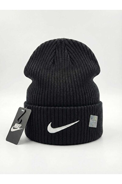 AnoaSales Striped wool blend hat, Unisex, One Size, Black