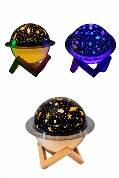 Epilons مرطب الهواء للعلاج العطري، ضوء ليلي، نموذج الفضاء، عطر غرفة زحل