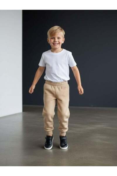 Zekids Boy's Thick Tracksuit Bottoms Fleece-Lined