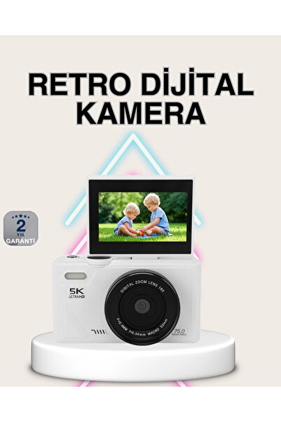 Epilons كاميرا رقمية 5k مع التركيز التلقائي ونقل الواي فاي وتكبير رقمي 18x ZE...