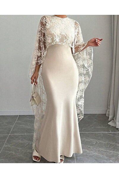 To Be Barbie cream dress with lace jacket