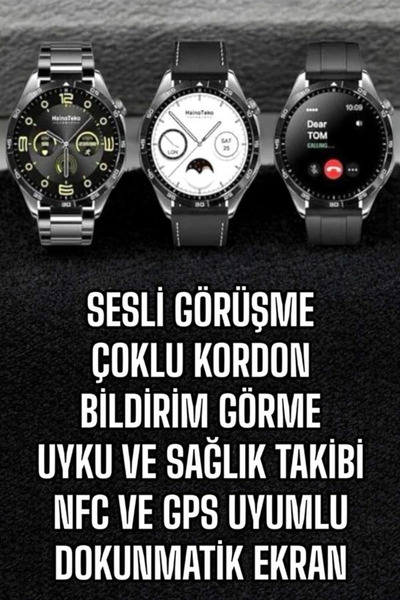 Epilons Akıllı Saat Titreşimli Pusula Nabız Ve Tansiyon Ölçer Nfc Uyumlu
