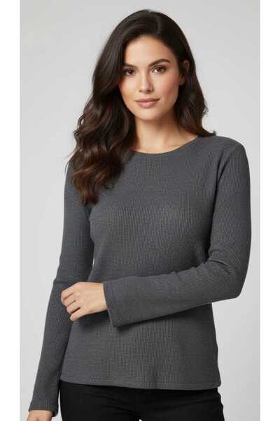 isiltikidsmoda Cotton Ribbed Bluz - Soft Textured Basic Top