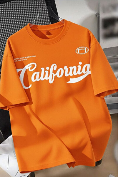 New Shine تي شيرت مطبوع عليه كاليفورنيا للجنسين