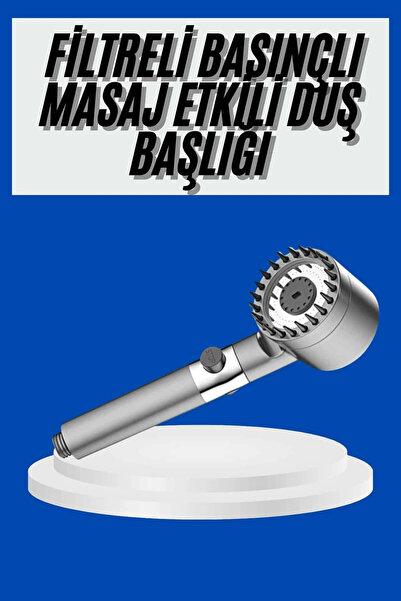 Epilons New Generation Shower Head Stainless Steel Massage Effect Ergonomic D...
