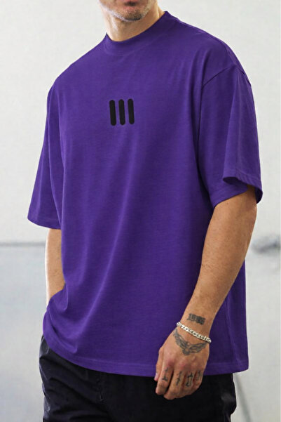 New Shine 3-Line Printed Unisex T-Shirt