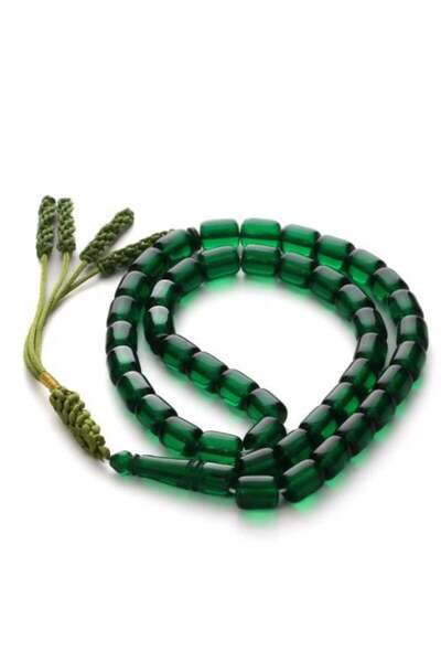 Shaka Khatam مسبحة فاخرة من غبار الكهرمان، 45 حبة - شكا خاتم