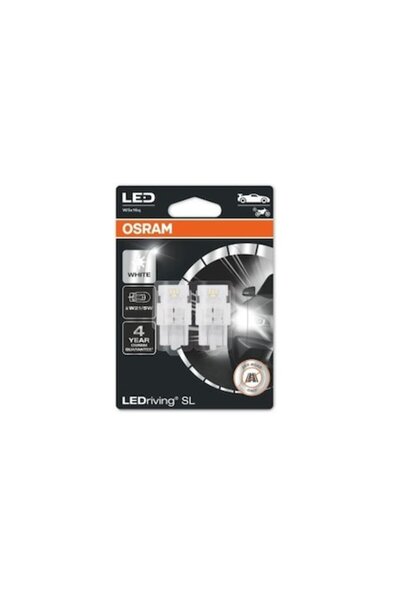 Osram Set de 2 becuri auto LED, LEDriving Premium W21/5W 12V 6000K Alb