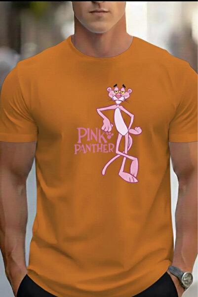 New Shine تي شيرت مطبوع عليه النمر الوردي للجنسين