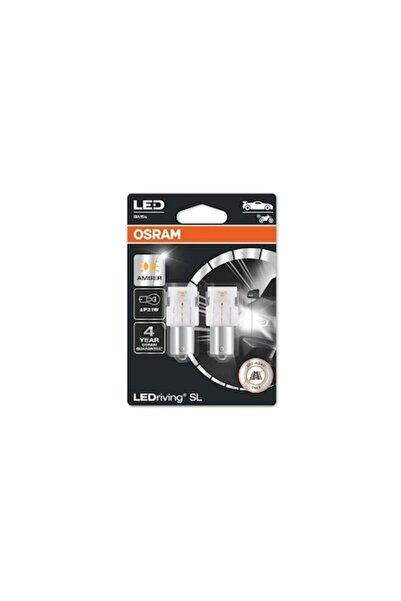 Osram Set de 2 becuri LED auxiliare 12V (P21W) chihlimbar