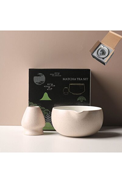 Generic Pink 2pcs Japanese Matcha Tea Set Indoor Beverage Shop Tea-making Too...