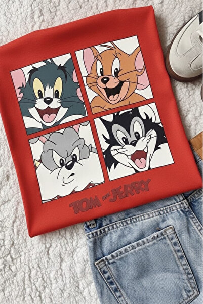 New Shine TRIOC UNISEX CU IMPRIMARE TOM AND JERRY