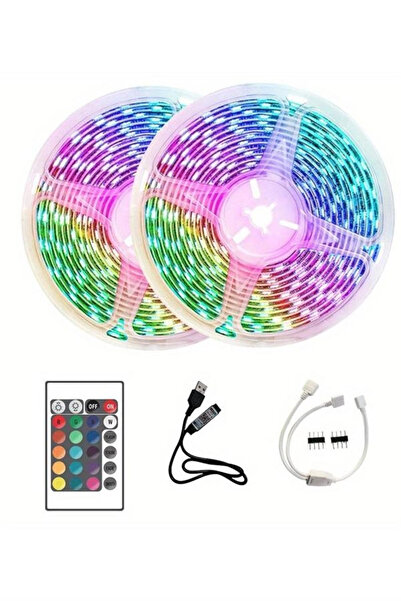 Epilons 10m Led Strip Indoor Colorful Rgb Led Strip with Remote Control
