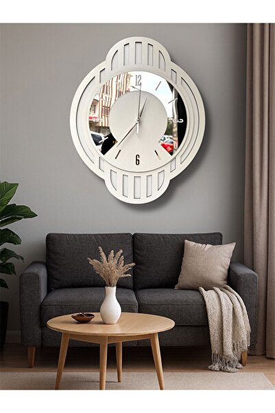 Nixar Desing Aura Ahşap Duvar Saati,Sessiz Akar Mekanizmalı,Ev Hediyesi Moder...