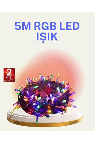 Epilons 50 لمبة مع كابل شفاف بطول 5 أمتار، إضاءة زخرفية LED