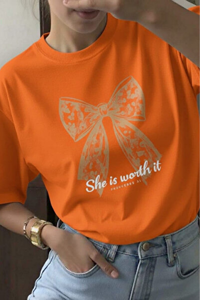 New Shine Ribbon Printed Unisex T-Shirt