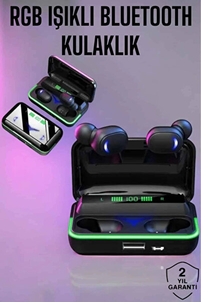 Twin Store سماعة بلوتوث لاسلكية مميزة مع ضوء RGB