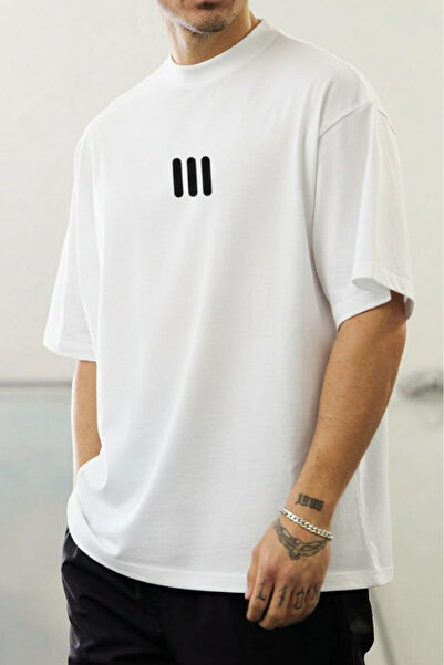 New Shine 3-Line Printed Unisex T-Shirt