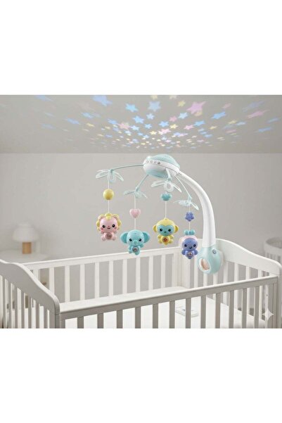 Generic جهاز دوارة السرير الذكي 3 في 1: اتصال بلوتوث، عرض ضوئي للنجوم، وريموت...