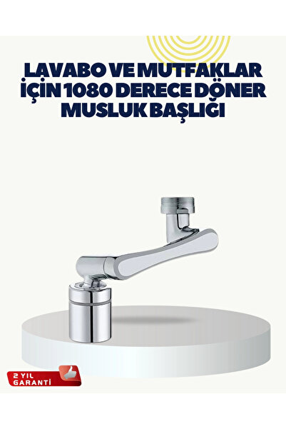 ALFA AKSESUAR 03 Multi-Directional Rotatable Faucet Head 2-Function Water Flow