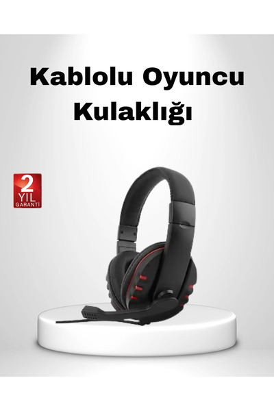 Comfortable and Durable Gaming Headset with Microphone – Stereo Sound, Adjustable Headband