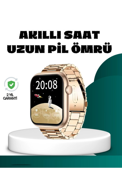 Marsilyan ieg™ Bluetooth Arama Özellikli Akıllı Saat Uzun Pil Ömürlü