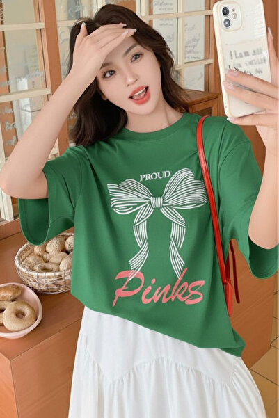 New Shine Unisex T-Shirt with Bow Print