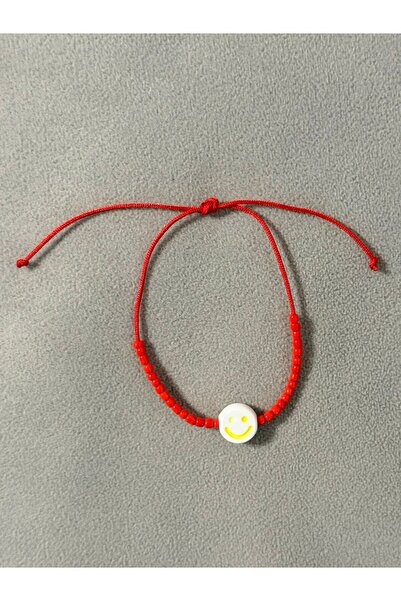 OEM Bratara Smile - copii, cu margele Miyuki colorate - rosii