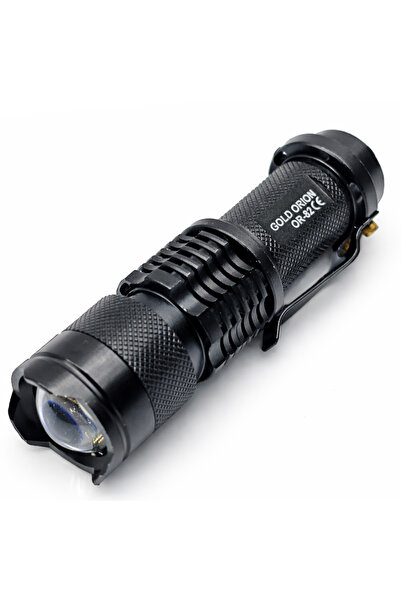 farissu Gold Orion OR-82 Mini Şarjlı LED El Feneri | 10W | 14500 1300 mAh | Z...