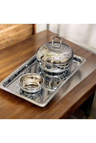 aljahwari Silver date serving set, full size, medium, 11cm