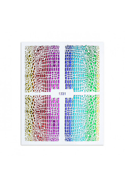 Pink Nails NAIL ART Stickers Animal Print Wraps