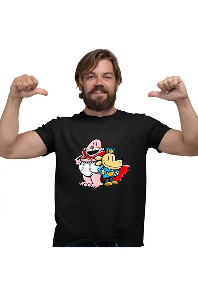 OEM Men's T-Shirt Dog Man The Adventures of Captain Underpants Underpants