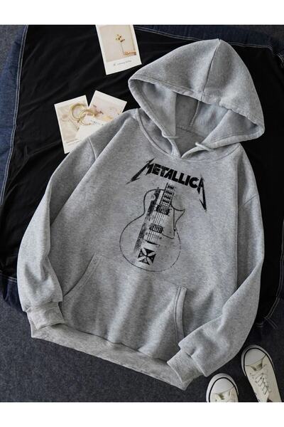 my feminen هوديي للجنسين بتصميم بسيط مطبوع بغطاء رأس جيب قصة فضفاضة سويت شيرت...