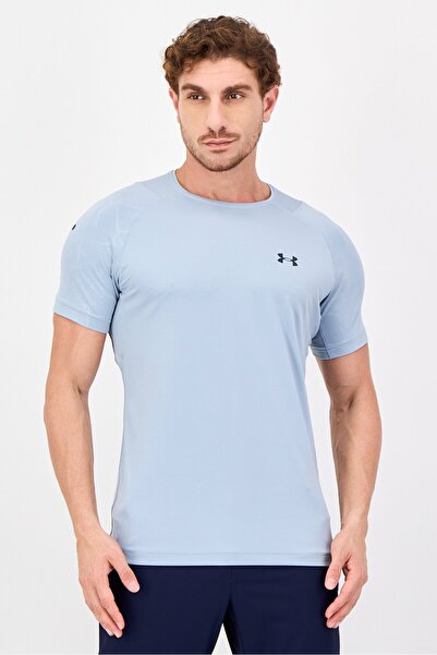 Under Armour Men Fitted Fit Short Sleeve Training T-Shirt, Grey