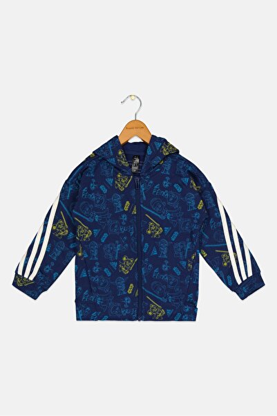 adidas X Star Wars Toddlers Boy Brand Logo Hoodie, Navy