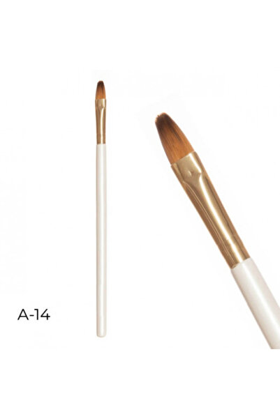 Pink Nails Oval Brush for Gel or Acrylic Application