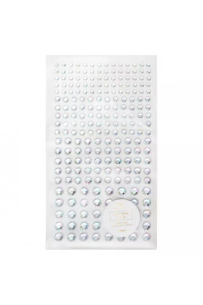 Pink Nails Round AB Crystals for Decoration Self Adhesive