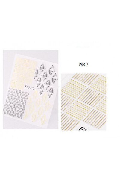 Pink Nails Sticker Mix Design FL 5010