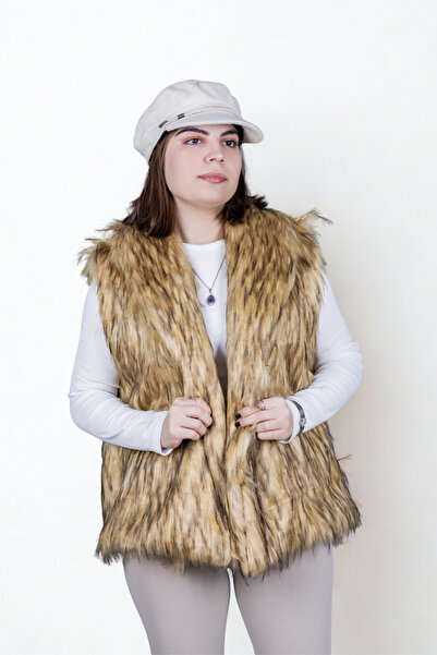 CELİORA STYLE Kadın Suni Kürk Yelek – Astarlı, Hafif, Rahat Kesim, Günlük Şık...