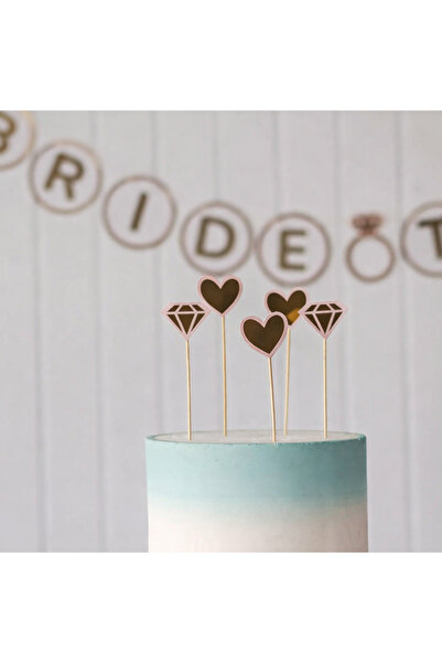 partince - Bride Cake Topper Cake Decoration 5 Pieces |   Bachelorette & Wedd...