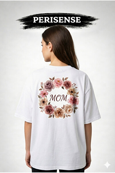 PERISENSE Unisex Electric Floral Printed Premium Combed Cotton Oversized T-Shirt