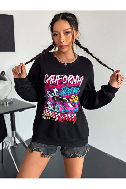 my feminen Unisex Printed Relaxed Fit Sweatshirt