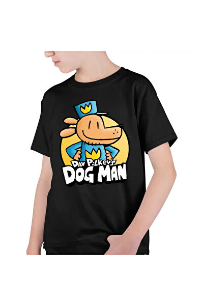 OEM Tricou Copii Baieti Dog Man Dav Pilkey Aventuri Caine Politist