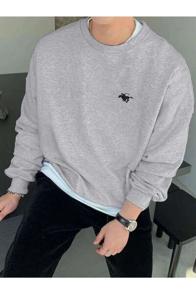 my feminen هوديي للجنسين بتصميم بسيط مطبوع بغطاء رأس جيب قصة فضفاضة سويت شيرت...